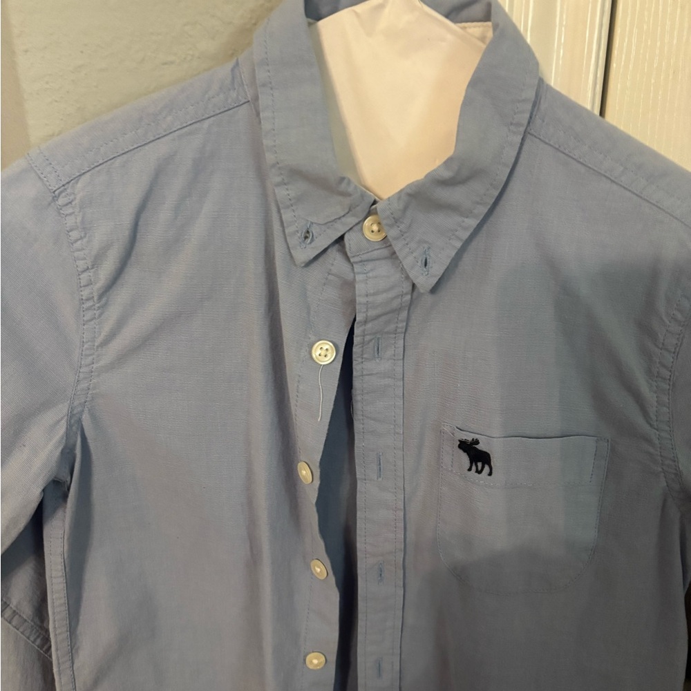 Abercrombie & Fitch Blue Casual Button Down Shirt